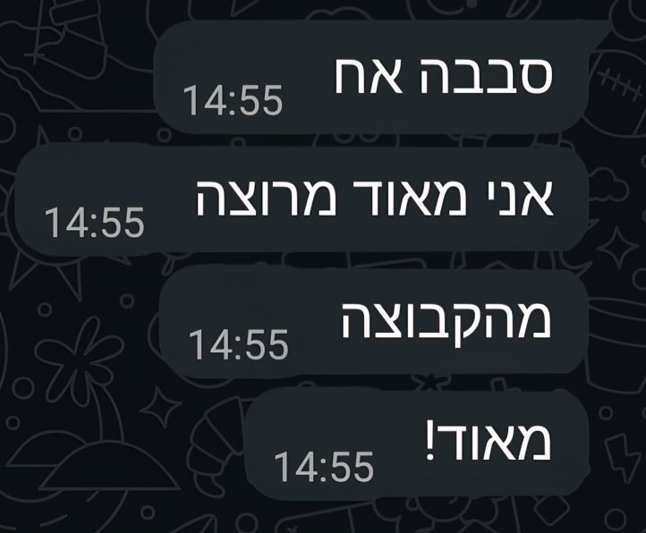 צילום מסך וואטסאפ #1